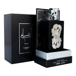 Ansaam Silver 100ml EDP from Lattafa's Luxury Range, alsultan perfumes