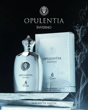 Opulentia Inverno by Emir – fresh green tea and citrus fragrance with bergamot, black currant, musk, and sandalwood