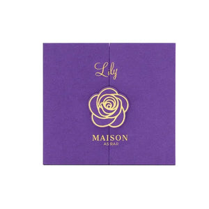 Long lasting perfume – Lily 100ml Eau de Parfum by Maison Asrar featuring floral fruity notes of lychee, rose, violet, musk, and vanilla.