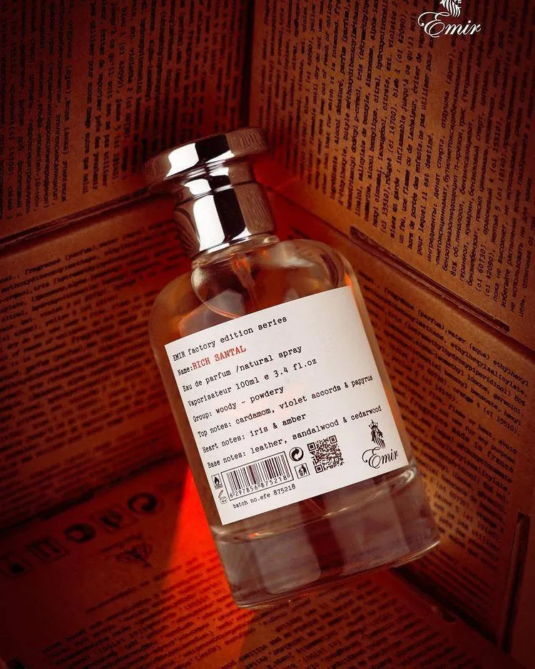 Rich Santal Emir Factory Edition EDP 100ml | Inspired by Le Labo Santal 33