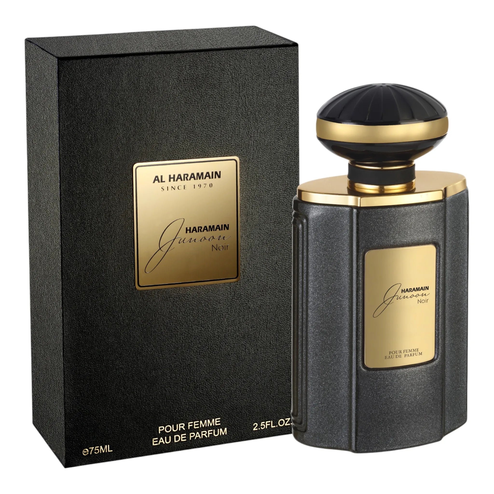 Haramain Junoon Noir 75ml – Dark Floral Musk Eau de Parfum
