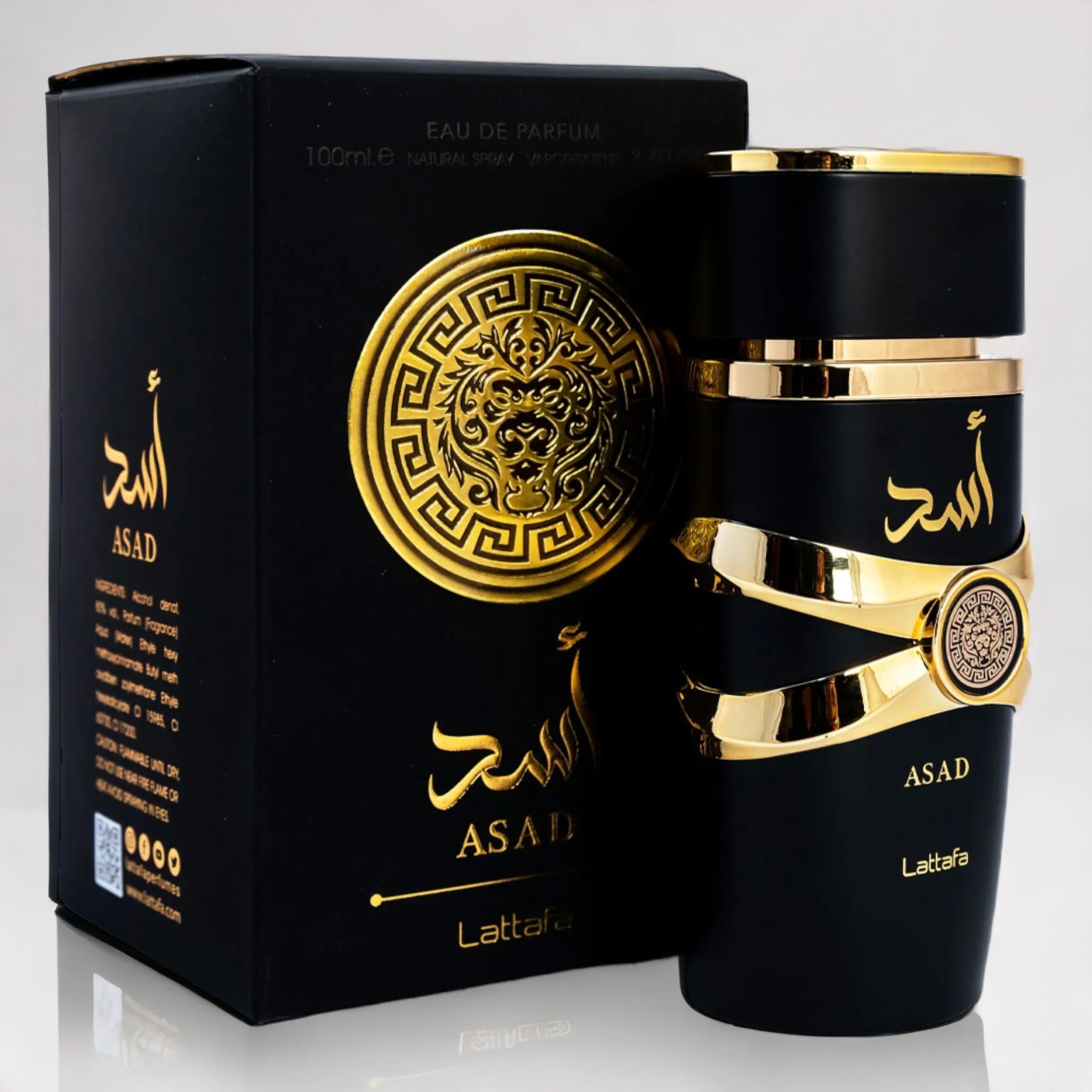 Lattafa Asad 100ml Perfume – Strong Arabic Tobacco Amber Scent for Men

