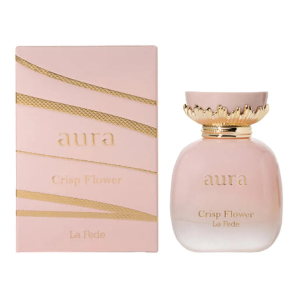 La Fede Aura Crisp Flower 100ml EDP – Floral fruity perfume with pear, jasmine, and vanilla for women

