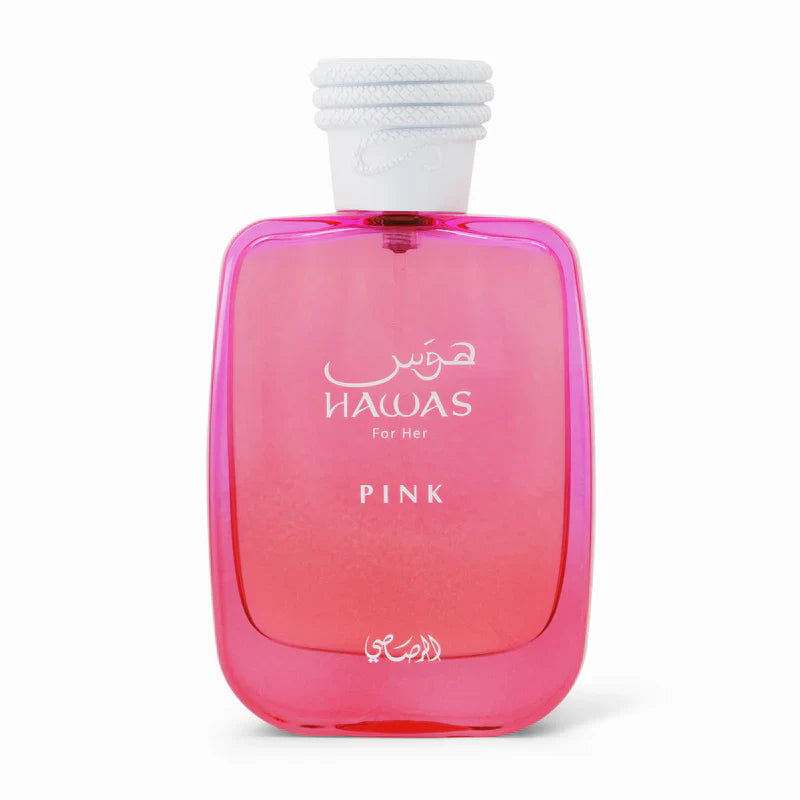 Hawas Pink by Rasasi | Sweet Floral Gourmand Perfume 100ml