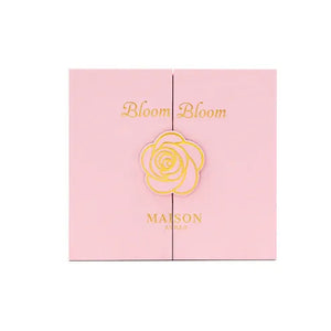 Long lasting perfume – Bloom Bloom by Maison Asrar 100ml Eau de Parfum featuring floral fruity notes of pear, peach, rose, and musk in a fresh, elegant bottle.

