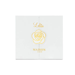 Long lasting perfume – Lolita 100ml Eau de Parfum by Maison Asrar with floral woody notes of red fruits, jasmine, vanilla, musk, and patchouli.

